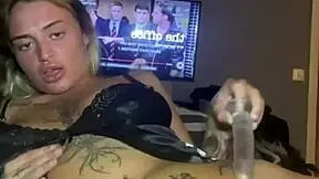 imagine what this big-titty goth girl's fingers are doing to her horny emo pussy solo