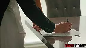 Horny big ass BRIDE Gizelle Blanco starts SLoppy DEEPTHROAT fucking before witnesses