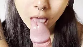 Sleepy Brunette Wakes to Swallow Brazilian Cum After Slow Sucking