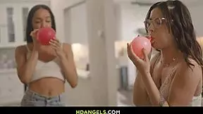 Electra Rayne Chanel Camryn Lulu Chu Alexis Tae Reunite For Intense Lesbian Fingering And Tribbing