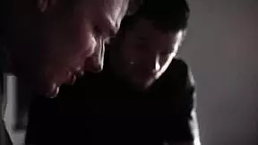 Blonde teen gangbanged in all holes by masked thugs?