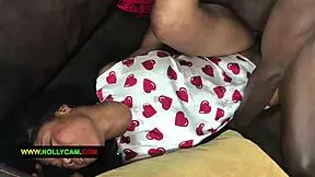 have you seen him pounding wet ebony pussy missionary style moaning loud