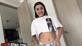 petite latina teen slut's meaty pussy pounded closeup pov