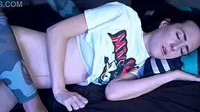 whoa sneaky stepbro sneaks in and pounds blue-eyed stepsis pussy hard!