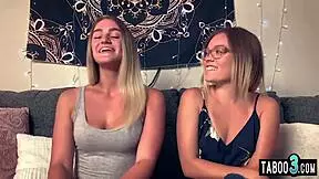 blonde skinny teens katie kush kenzie madison scissor n lick trimmed pussies in taboo cunilingus frenzy
