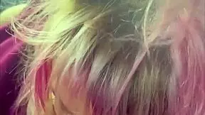 Pretty Hooker Kneels Backseat Blowjob Cum Swallow