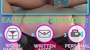 Can tiny 18yo's plump pussy swallow her own cute panties whole?