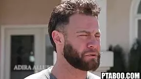 Stranger brutally assfucks busty MILF Adira Allure over lost cat