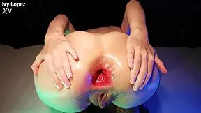 Think this glasses brunette latin can handle huge zucchini anal gape doggystyle?