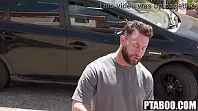 Stranger brutally assfucks busty MILF Adira Allure over lost cat