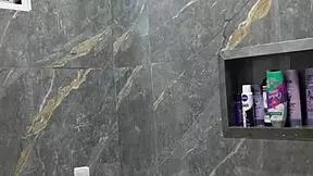 brazilian latina babe shakes ass dances then showers solo