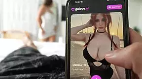 i got caught by my gf jerkin my huge cock she gave pov blowjob then doggy n missionary