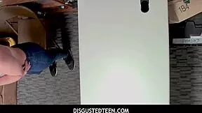 skylar snow caught stealing hides goods in pants disgusted teen punished hard