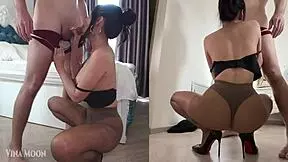 Sexy Student EARNs GRADES With COCK RIDING And DEEPTHROAT SWALLOW