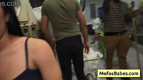 big ass brunette teen rides huge cock in public laundromat nikki mars