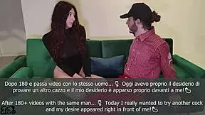 i let my girl enjoy sloppy italian threesome with big cock bent over 😏