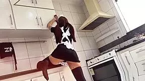 Boss rams perfect alternative maid amberzinha doggystyle cowgirl big ass moaning!