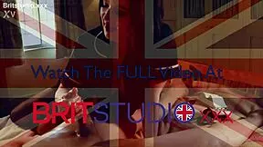 British nurse strokes patient's cock with oily handjob