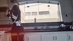 Boss rams perfect alternative maid amberzinha doggystyle cowgirl big ass moaning!