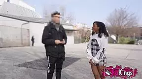 Nerdy Zoe Bombon Hunts College Guys for Rough Interracial Gangbang Thrills