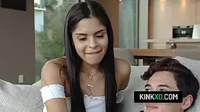 Pervy stud bangs stepmom Becky Bandini and stepsis Katya Rodriguez in taboo 3some 🔥🍑