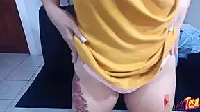 blonde milf swallows stepbro cock while stepsis takes anal creampie in big ass