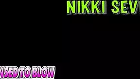 Licensed to Blow: Nikki Seven Does Splits on Monster Cock, Riding Big Dick like a Cheerleader Slut!