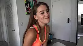 selena's learning new blowjob tricks on stepdad ike's huge shaft