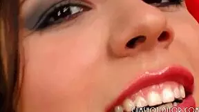 amateur slut crams toy deep in tight pussy