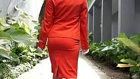 Hard fucking turns emotional with russian stewardess's huge tits creampie