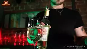 Barman Pounds Glamorous Blonde Bitch's Tight Dress Up Her Curvy Ass