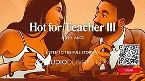 Teacher dominates student with anal toys at home.