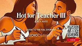 Teacher dominates student with anal toys at home.