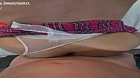 Sexy Camgirl's Huge Tits Bounce During Emotional Anal in Uniform