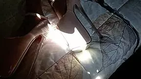 brunette milf delivers detailed perfect body blowjob mirrored with swallow