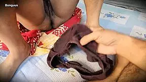 Desi Stepmom Footjobs Hairy Pussy!