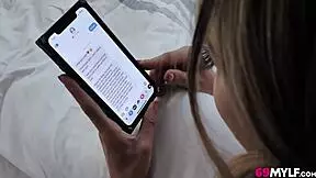 aiden ashley unwraps her big black birthday cock surprise