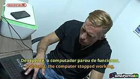 Menti pra esposa pra flagrar ela com sobrinho postião no anal com pauzão!