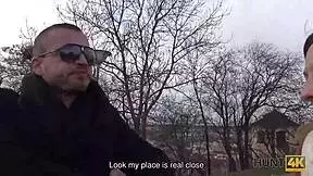 Handsome guy pays winsome czech girl to cheat with cash sex