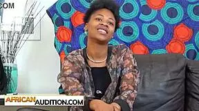 Hot big ass African teen gives head for main casting role