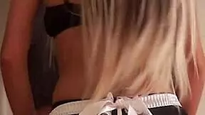 Wet French Maid Candie Cross Endures Rough Deepthroat Face Fucking and Choking