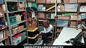 whoa, shoplyfter lp officer totally rails that shoplifting ginger teen 18+ 😈🍆🔥