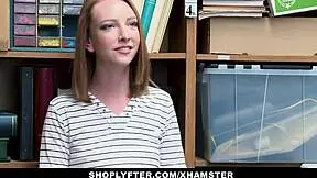 whoa, shoplyfter lp officer totally rails that shoplifting ginger teen 18+ 😈🍆🔥