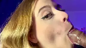 my stepsister drools all over my cock in the sloppiest deepthroat ever