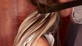 Wet French Maid Candie Cross Endures Rough Deepthroat Face Fucking and Choking