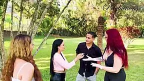 Armybooms hot interview turns into spicy latina threesome pounding