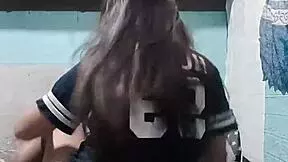 Your sexy petite asian roommate strips panties in dorm getting super horny