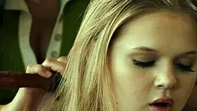 We pamper babysitter Coco Lovelock with fingering, blowjobs, and doggystyle threesome fun