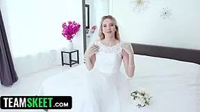 Virgin Bride's Lingerie Shoot Ends in Bent-Over Anal Creampie and Doggystyle