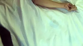 Slutty teen in lingerie sucks balls deep while fingering her shaved pussy 😍